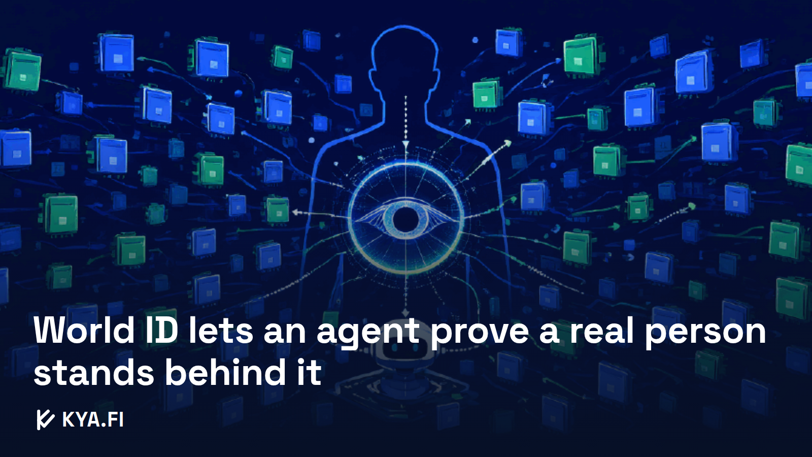 World ID lets an agent prove a real person stands behind it