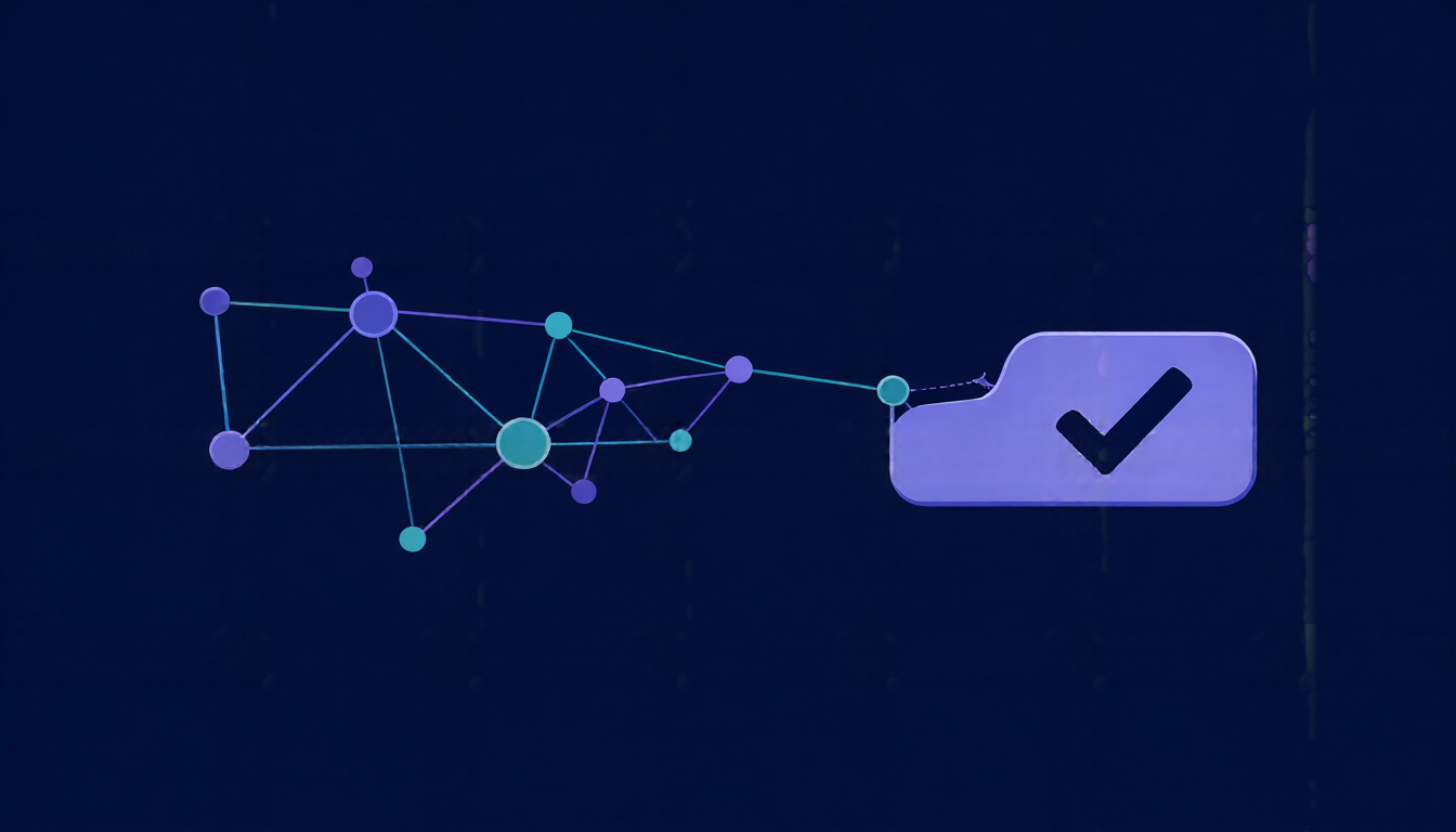 KYA.FI home page hero illustration (agent identity and verification).