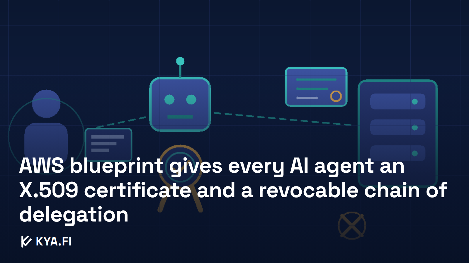 AWS blueprint gives every AI agent an X.509 certificate and a revocable chain of delegation