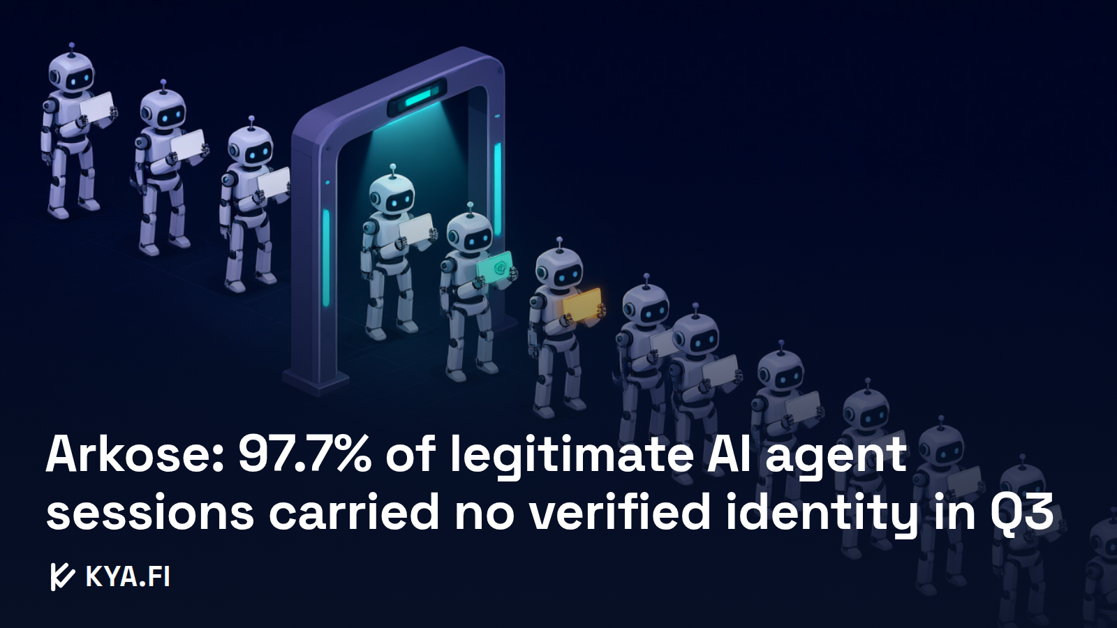 Arkose: 97.7% of legitimate AI agent sessions carried no verified identity in Q3